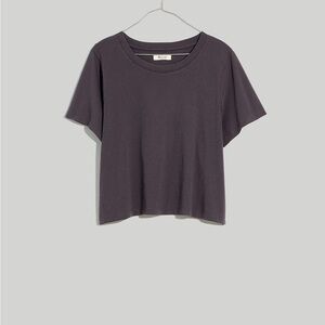 Madewell softfade womens cotton boxy crop tee